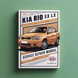 2008 Kia Rio SX LX Service Repair Workshop Manual PDF