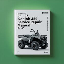 03-06 Yamaha Kodiak 450 Service Repair Manual 04 05 