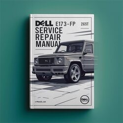 White Dell E173FP Service Repair Workshop Manual PDF