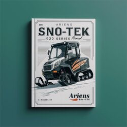 Ariens SNO-TEK 920 Series Owner Owner's Manual PDF