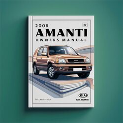 2006 Kia Amanti Owners Owner's Manual PDF