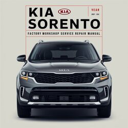 Kia Sorento Service Repair Workshop Manual PDF