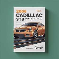 2006 Cadillac STS Owners Owner's Manual PDF
