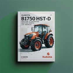 Kubota B1750hst-d B1750 HST-D Tractor Illustrated Master Parts Catalog PDF