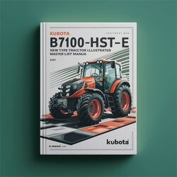 Kubota B7100hst-e B7100 HST-E New Type Tractor Illustrated Master Parts Catalog PDF