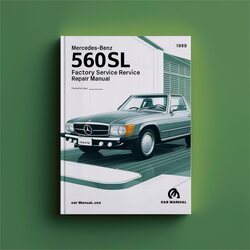 1986-1989 Mercedes Benz 560SL Service Repair Workshop Manual PDF