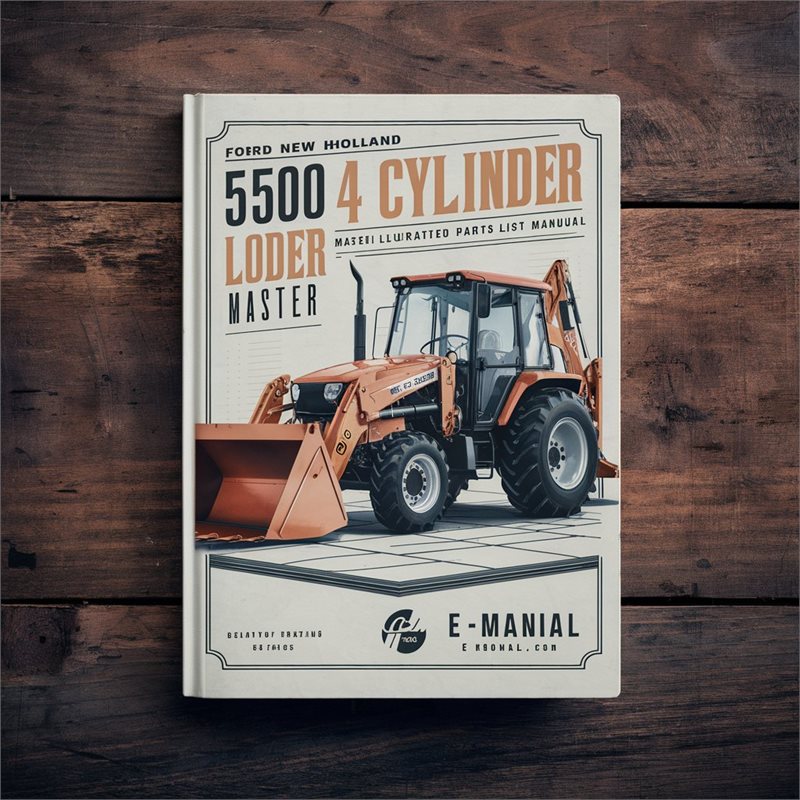 Ford New Holland 5500 4 Cylinder Tractor Loader Backhoe Master Illustrated Book Parts Catalog PDF