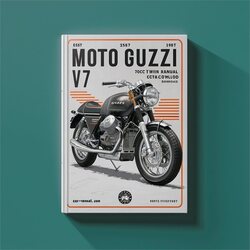 1967 Moto Guzzi V Models 700CC V7 Twin Parts Catalog PDF