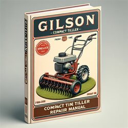Gilson Compact Tiller Front Tine Service Repair Workshop Manual PDF