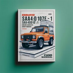 Komatsu Saa6d107e-1 Saa4d107e-1 Engine Shop Service Repair Workshop Manual PDF