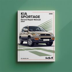 2006-2007 Kia Sportage Service Repair Workshop Manual PDF