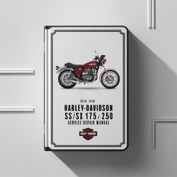 1974-1978 Harley Davidson SX Harley-davidson Ss/ 175 250 Service Repair Workshop Manual PDF