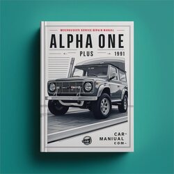 1991 Mercruiser Alpha One GEN3 Plus Service Repair Workshop Manual PDF