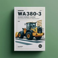 Komatsu WA380-3 Avance Wheel Loader / (wa380-3 Serial 50001 Up) Service Repair Workshop Manual PDF