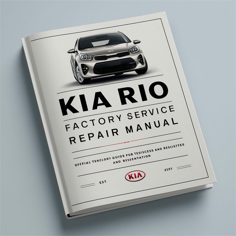 Kia Rio Service Repair Workshop Manual PDF