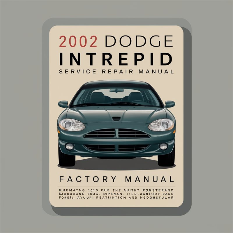 2002 Dodge Intrepid Service Repair Workshop Manual PDF