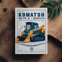 Komatsu SK741-5 SK815-5 Turbo SKID-STEER Loader Shop Service Repair Workshop Manual PDF