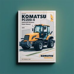 Komatsu PC200-6 Hydraulic Excavator Service Repair Workshop Manual PDF