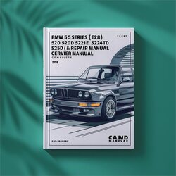 BMW 5 Series (E28) 518 518I 520I 520E 524TD 525I 528I 535I (GERMAN) Service Repair Workshop Manual PDF