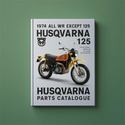 1974 Husqvarna WR Models All Except 125 Husky Parts Catalog PDF
