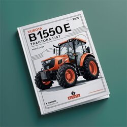 Kubota B1550E Tractors Parts Catalog PDF