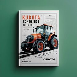 Kubota B2410HSDB Tractors Parts Catalog PDF
