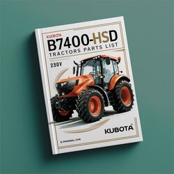 Kubota B7400HSD Tractors Parts Catalog PDF