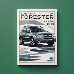 2003-2008 Subaru Forester Service Repair Workshop Manual PDF