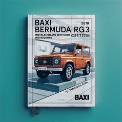 Baxi Bermuda RG3 Gcno.37 077 64 Installation Servicing Service Repair Workshop Manual PDF