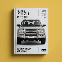 2003-2008 Holden Rodeo Isuzu RA TFR TFS Service Repair Workshop Manual PDF