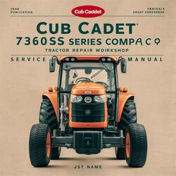 Cub Cadet 7360SS Series Compact Tractor Service Repair Workshop Manual PDF
