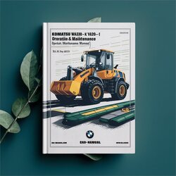 Komatsu WA380-1 WA420-1 Wheel Loader Operation (s/n: 20292 Up 20159 Up) Service Repair Workshop Manual PDF