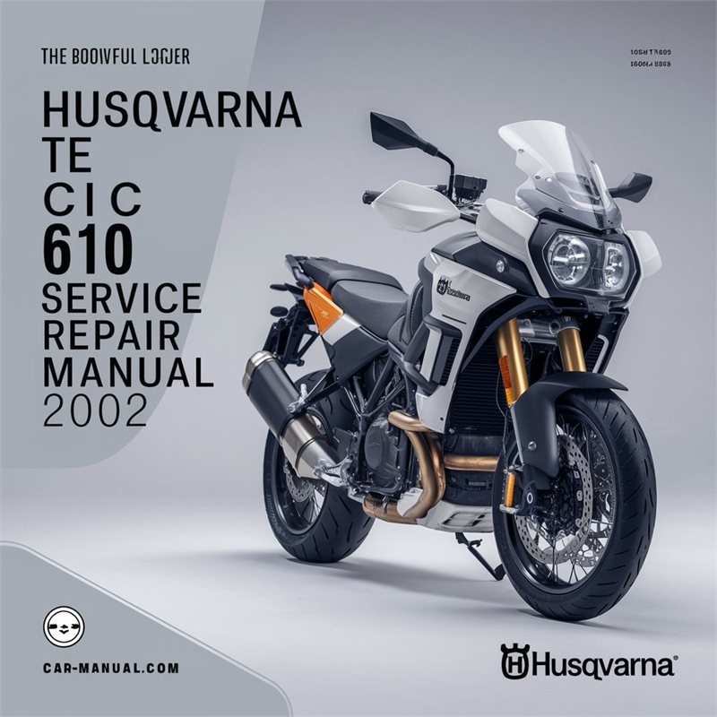 2000-2002 Husqvarna TC Models TE 610 Service Repair Workshop Manual PDF