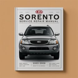2003-2008 Kia Sorento Service Repair Workshop Manual PDF