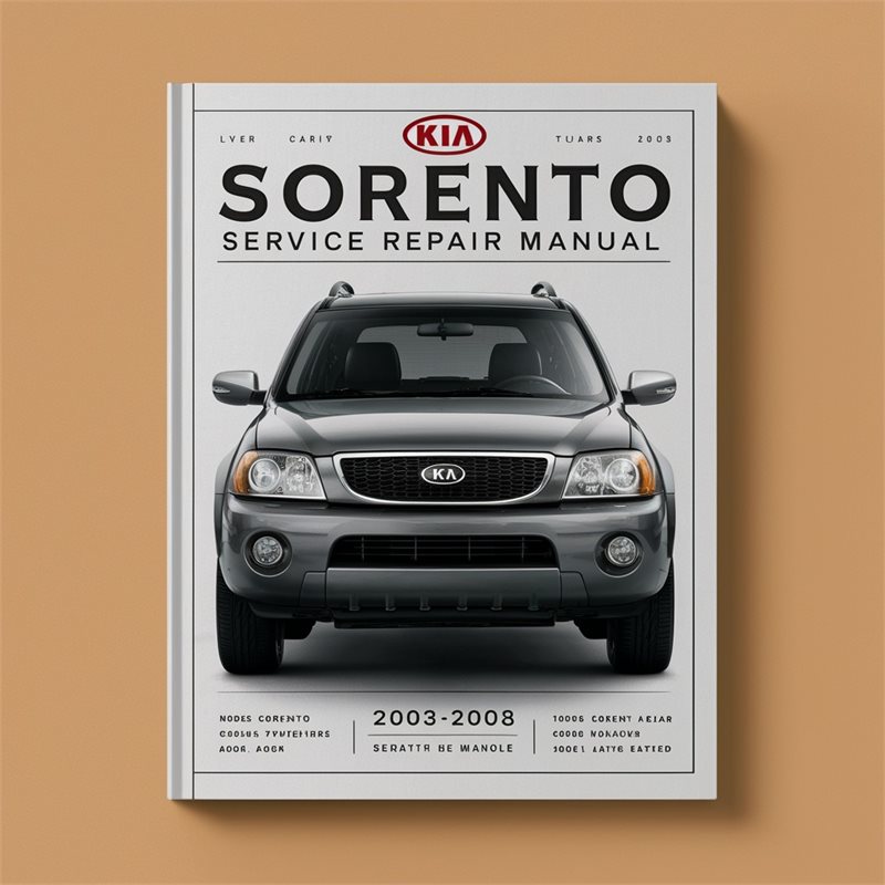 2003-2008 Kia Sorento Service Repair Workshop Manual PDF