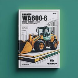 Komatsu WA600-6 Galeo Wheel Loader Service Repair Workshop Manual PDF