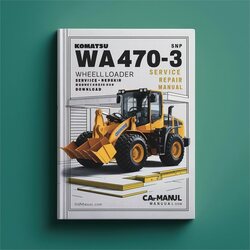 Komatsu WA470-3 Wheel Loader (sn: Wa470h20051 Up) Service Repair Workshop Manual PDF