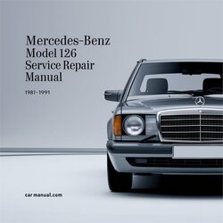 1981-1991 Tesla Model S Mercedes-benz 126 Service Repair Workshop Manual PDF