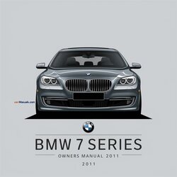 2011 BMW 7 Series Owners Owner's Manual PDF