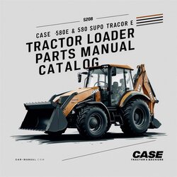 Case 580E 580 Super E Tractor Loader Backhoe Parts Catalog PDF