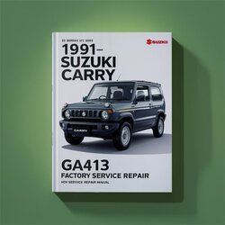 1991-1999 Suzuki Carry GA413 Service Repair Workshop Manual PDF