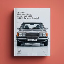 1979-1985 Mercedes W123 Benz 200D 240D 300D Owners Owner's Manual PDF