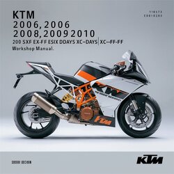 2005-2010 KTM 250 SX-F EXC-F SIX Days XCF-W XC-F SXS-F Service Repair Workshop Manual PDF