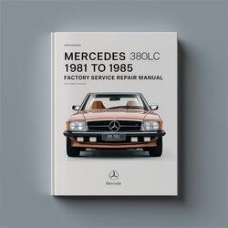1981-1985 Mercedes 380SLC Service Repair Workshop Manual PDF