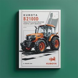 Kubota B2100D Tractor Illustrated Master Parts Catalog PDF