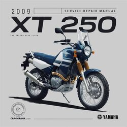 2009 Yamaha XT250 Manual de servicio y reparación 