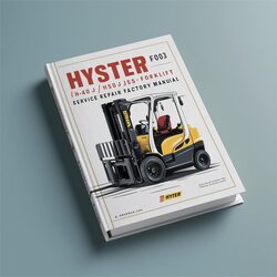 Hyster F003 (h40j H50J H60js) Forklift H40J H60JS Service Repair Workshop Manual PDF
