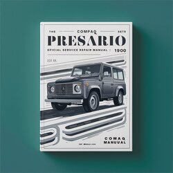 Compaq Presario 1900 XL Series Official Service Repair Workshop Manual PDF