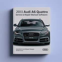 2011 Audi Quattro A6 Software Service Repair Workshop Manual PDF