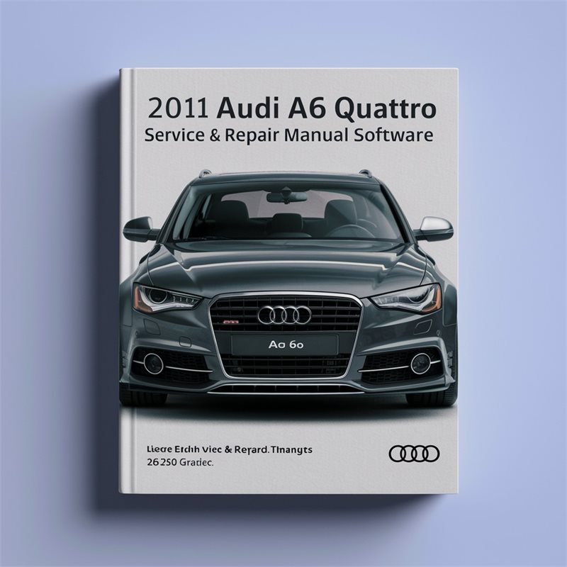 2011 Audi Quattro A6 Software Service Repair Workshop Manual PDF